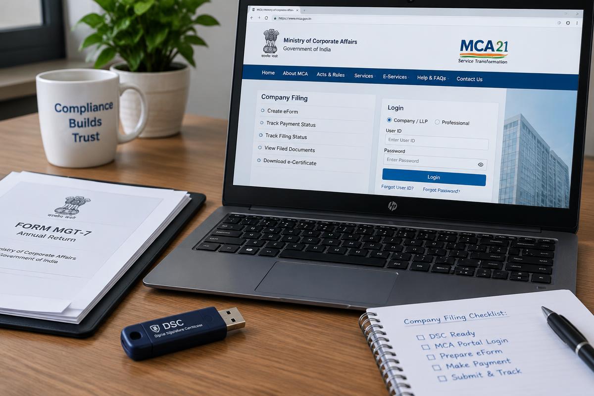 Annual ROC Compliance Calendar for Private Companies